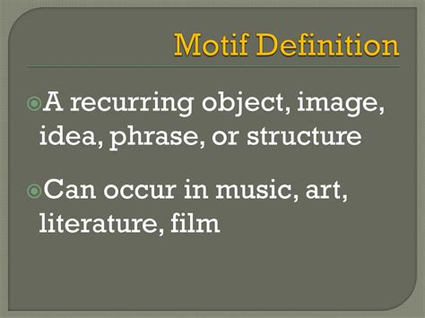 Motif Definition Music: A Multifaceted Exploration